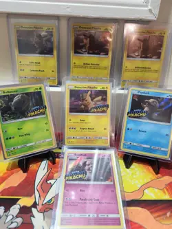Detective Pikachu 7 Card Promo Lot - Stamped, Venusaur, Psyduck, Snubbull NM - Image 1