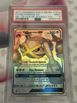 2017 Pokemon Metagross GX 157A Black Star Promo Card PSA 9 Mint Condition - Image 2