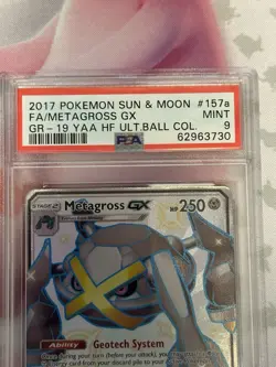2017 Pokemon Metagross GX 157A Black Star Promo Card PSA 9 Mint Condition - Image 4