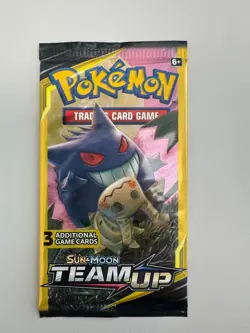 Pokemon Sun & Moon Team Up 3 Card Mini Booster Packs Complete Art Set (4 Packs) - Image 3