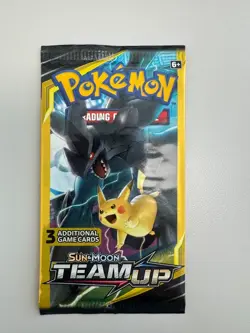 Pokemon Sun & Moon Team Up 3 Card Mini Booster Packs Complete Art Set (4 Packs) - Image 4