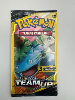 Pokemon Sun & Moon Team Up 3 Card Mini Booster Packs Complete Art Set (4 Packs) - Image 5