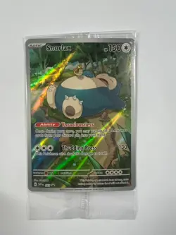 Pokemon TCG Snorlax 051 Scarlet & Violet 151 Holo Promo Card Sealed - Image 1