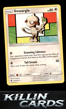 Smeargle 157/214 Pokemon Rare SM - Lost Thunder Card NM - Image 1