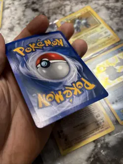 Pokemon TCG Blastoise Holo Shadowless Rare Card Base Set 2/102 SLIGHT CREASE - Image 2