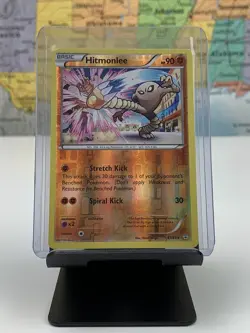 SHIPS SAME DAY Pokemon Card NM Hitmonlee 47/83 Rev Holo Fighting Type Rare - Image 1