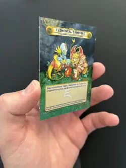 Cryptid Camp Elemental Campfire Test Uncut Card - Image 3