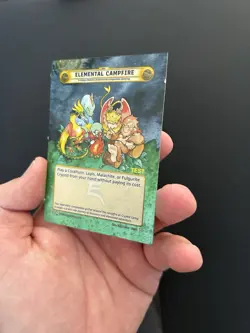 Cryptid Camp Elemental Campfire Test Uncut Card - Image 4