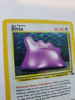 Ditto Fossil Set Holo Pokemon Card Base WOTC NM - Image 2