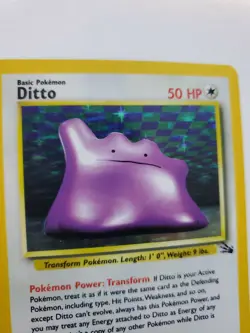 Ditto Fossil Set Holo Pokemon Card Base WOTC NM - Image 5