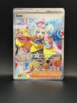 Pokemon TCG Iono Paldea Evolved Holo Card 269/193 Special Illustration Rare - Image 1