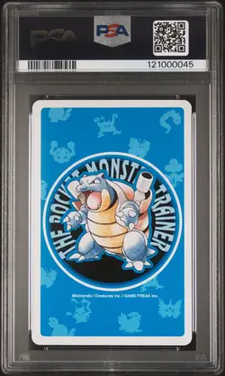 PSA10 Mankey Queen of Hearts Blue Playing Poker Card 1998 Japanese Pokemon POP 1 - Image 2