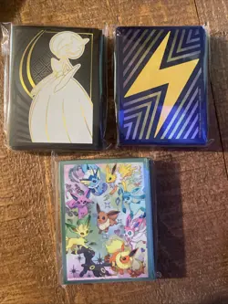 Pokemon Card Mixed Card Sleeves (3) New Sealed- Mega Evolution, Prismatic TCG - Image 1