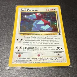 Pokemon COOL PORYGON Black Star Promo Card #15 HOLO Rare SEALED in Pack WOTC NM - Image 1