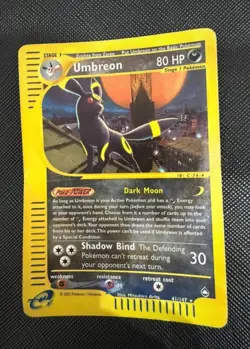 Pokemon Card-Umbreon-Acquapolis-ENG-41/147-ReverseHolo-Played - Image 1