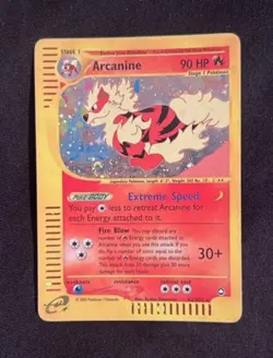 Pokemon Card- Arcanine-Aquapolis-Holo-H2/H32-Rare-NoCrystal-ENG - Image 1