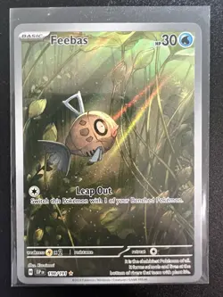 Pokemon TCG Feebas Holo Illustration Rare Card 198/191 Sv08: Surging Sparks - Image 1