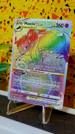 Pokemon Mawile VSTAR Rainbow Secret Rare Card Silver Tempest 200/195 - Image 1