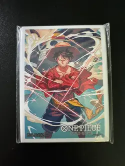 Luffy One Piece TCG Card Game Promotional 10x Sleeves English Sealed - Image 1