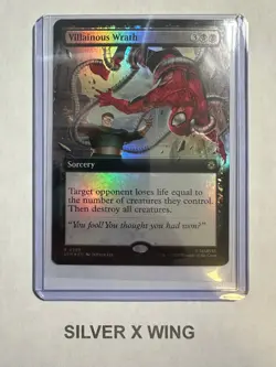 Villainous Wrath Extended Art Foil x1, MTG, Marvel's Spider-Man, SPM, NM - Image 1