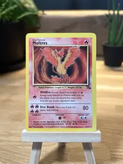 Moltres 27/62 Non Holo Rare Fossil Set 1999 - Vintage WOTC Pokemon Card NM - Image 1