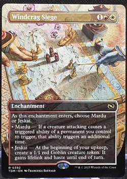 Windcrag Siege #392 Tarkir: Dragonstorm Borderless Regular Rare - Image 1