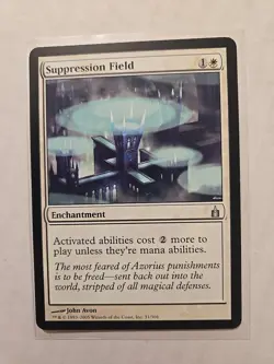 Suppression Field - Ravnica City of Guilds - Uncommon - Enchantment - MTG Magic - Image 1