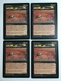 MTG Desolation x4 Visions VLP/NM - Vintage Magic the Gathering - Image 1