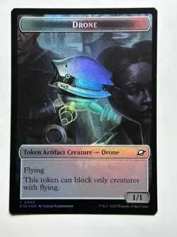 Drone // Lander (0006) Doubled-Sided Token Edge of Eternities 3 // 6 Foil MTG Ca - Image 1