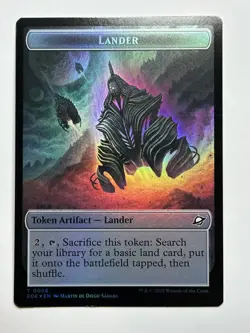 Drone // Lander (0006) Doubled-Sided Token Edge of Eternities 3 // 6 Foil MTG Ca - Image 2