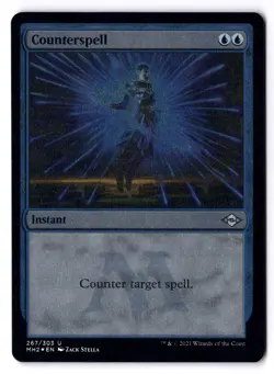 Counterspell NM* ETCHED FOIL Modern Horizons 2 ENGLISH 267/303 mtg -UnltdCards - Image 1