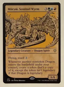 Miirym, Sentinel Wyrm Showcase - Commander Legends: Battle for Baldur's Gate MTG - Image 1