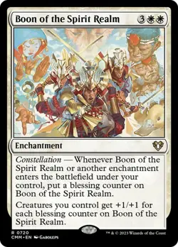 Boon of the Spirit Realm - CMM - Rare - MTG Magic Pack fresh - Image 1