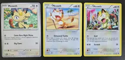 Meowth Card Lot x9 HP to NM Pokemon TCG - Image 4