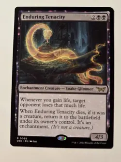 MTG Magic the Gathering Enduring Tenacity (95/499) Duskmourn House of Horror NM - Image 1