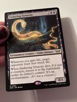 MTG Magic the Gathering Enduring Tenacity (95/499) Duskmourn House of Horror NM - Image 2