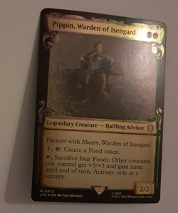Pippin Warden of Isengard Showcase Scrolls Foil NM/M LOTR Lord of the Rings MTG - Image 1