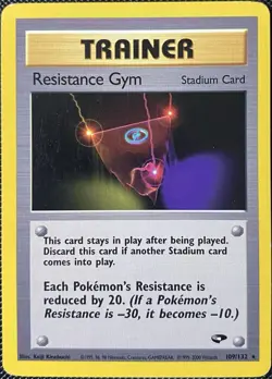 Resistance Gym 109/132 Gym Challenge Regular - Pokemon Card - Image 1