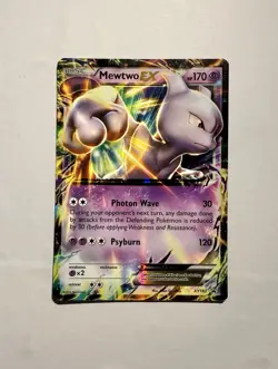 Pokemon XY Black Star Promos Mewtwo EX XY183 #XY183 Holo VG - Image 1