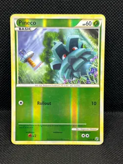 Pokemon TCG Pineco 62/90 Undaunted Reverse Holo - Image 1