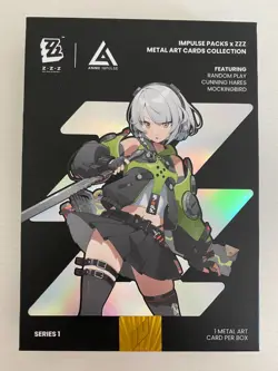 RARE GOLD Zenless Zone Zero Hugo Anime Impulse 2025 Metal Art Collectible Cards - Image 2