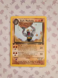Dark Machoke 40/82 1st Edition Team Rocket Pokemon TCG - Image 1