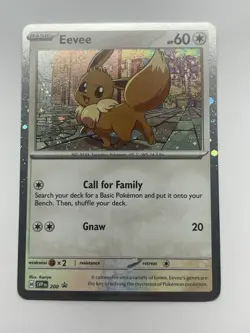 Pokemon TCG Destined Rivals - Eevee SVP 200 Promo (Cosmo Holo) - Image 1