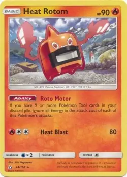 Pokemon TCG - Heat Rotom - 24/156 - Rare - Sun & Moon: Ultra Prism [Near Mint] - Image 1