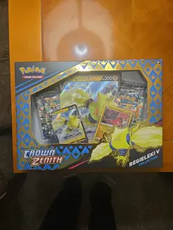 Pokemon TCG Crown Zenith Regieleki V Collection Sealed Box - Image 1