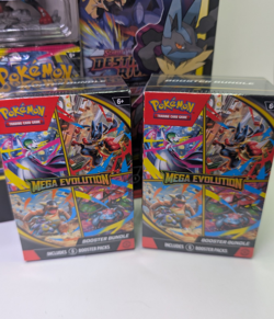 Mega Lucario Ex Box Figure Collection + 2x Mega Booster Bundle Pokemon Lot - Image 2