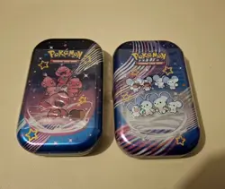Pokemon Paldean Fates Mini Tins x2, Brand New, Factory Sealed - Image 1