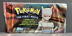 Pokemon THE FIRST MOVIE Blue Logo Topps Booster Pack Rare Canadian Bilingual - Image 1