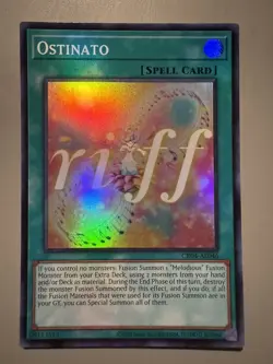 YUGIOH OSTINATO (MELODIOUS SPELL) ASIA ENGLISH EDITION CR04-AE046 SUPER RARE - Image 1
