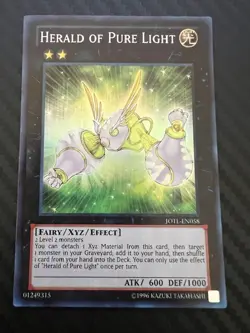 Yugioh Herald Of Pure Light JOTL-EN058 Super Rare Unlimited Ed LP - Image 1